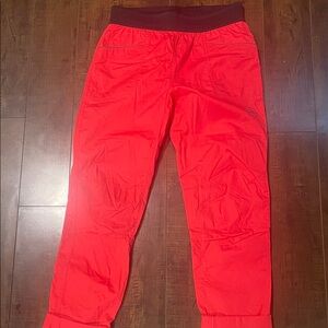 La Sportiva Bright Red Pull-On Joggers